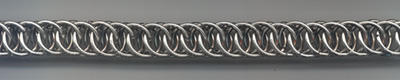 Half Persian 4-in-1 chain made of 16 ga (.064) x 3/8 I.D. stainless steel